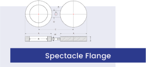 Spectacle flange