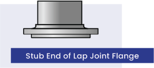 Stub end of lap joint flange