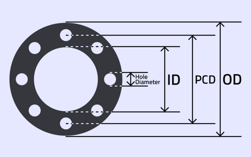 Measure bolt circle diameter