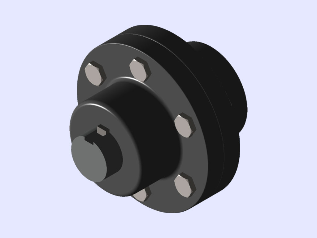 Unprotected Flange coupling